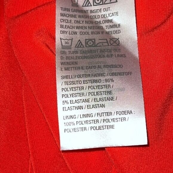 NWOT Jason Wu Designer Red Twist Tie Front Dress Womens Sz M - Picture 7 of 7